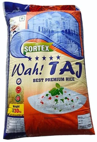 100Kg Sortex Wah Taj Premium Rice