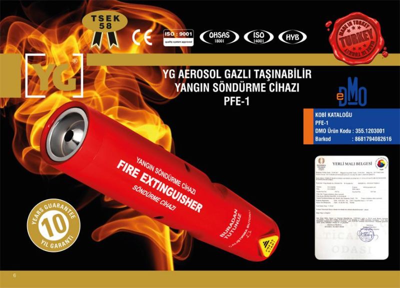 Hafex hfx-pfe-1 Aerosol Fire Extinguisher