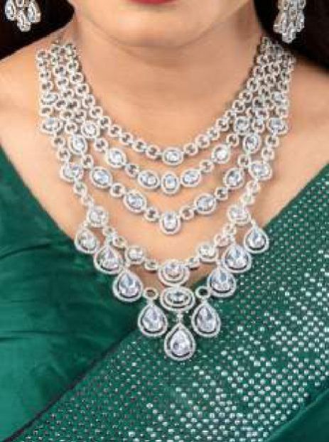 Cubic Zirconia Necklace Set