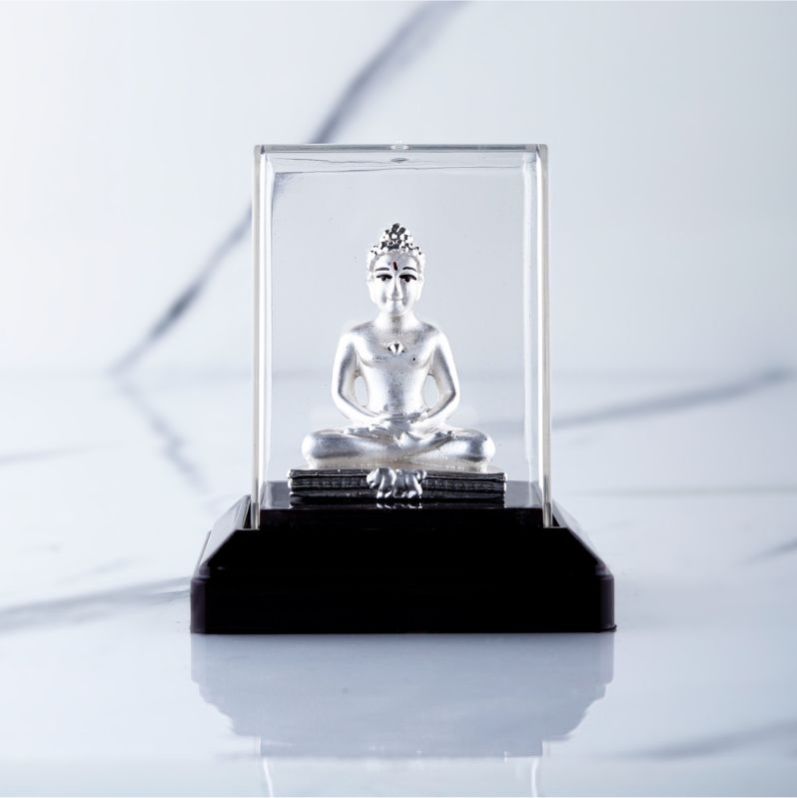 999 Silver Lord Mahaveer Idol