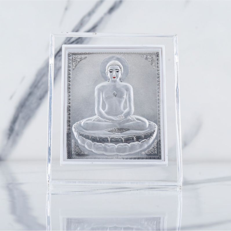 Plastic 999 Silver Lord Mahaveer Frame