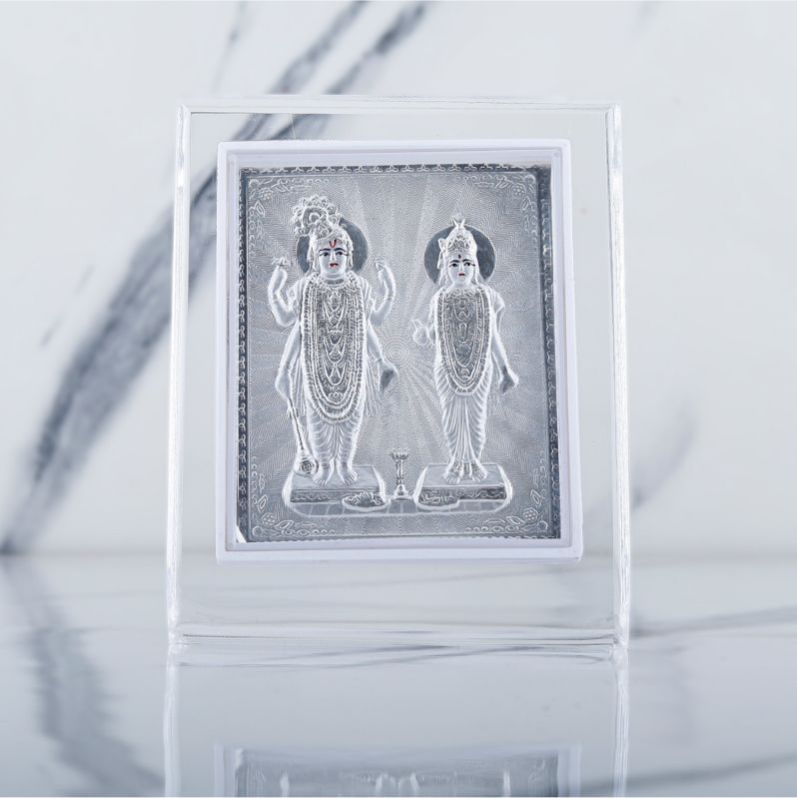 Plastic 999 Silver vishnu lakshmi Frame