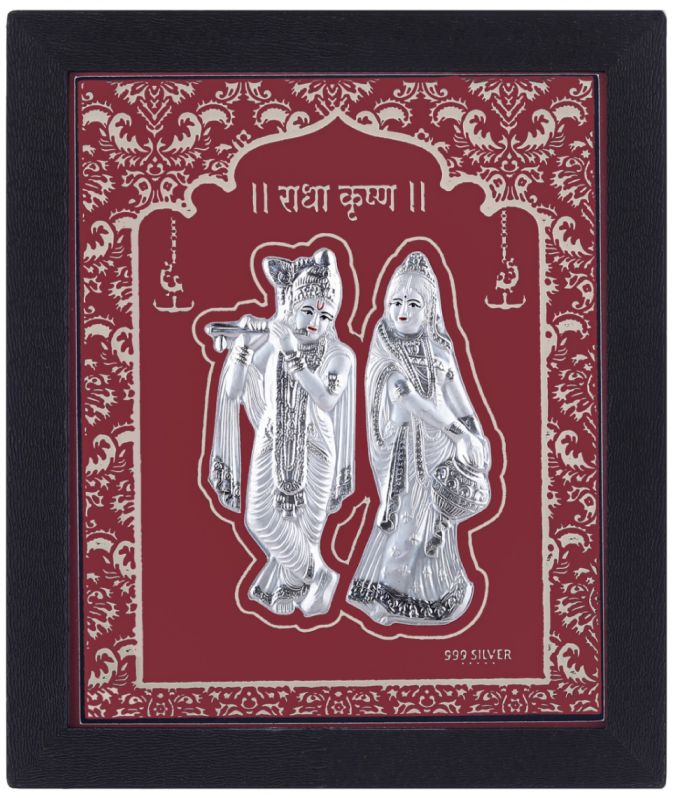 999 Silver Radha Krishna Idol