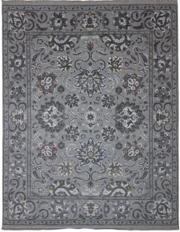 Traditional Hand Knot Area Rug - Wool &AMP;AMP; Viscose