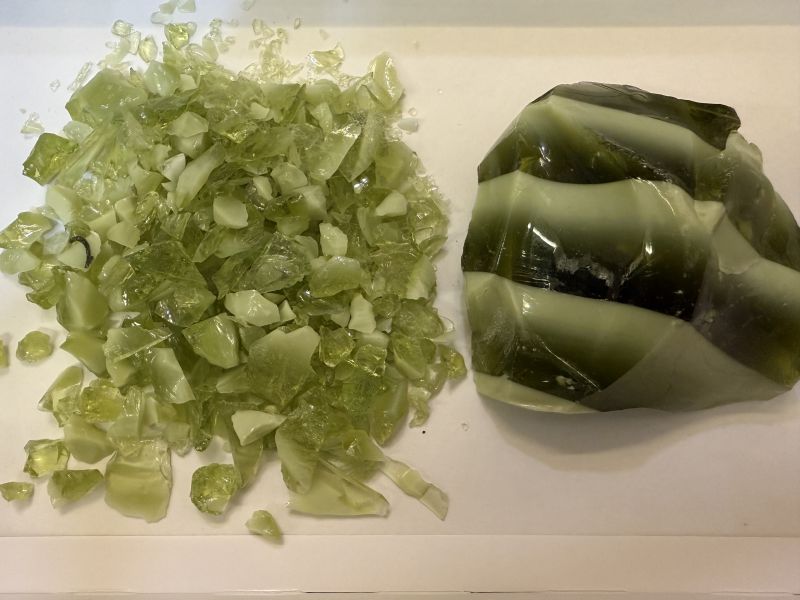 Green Decorative Glass Rocks