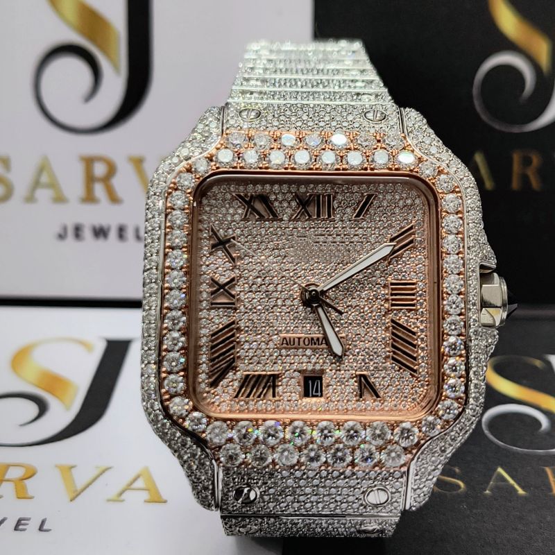 14k Solid Gold Diamond Watch