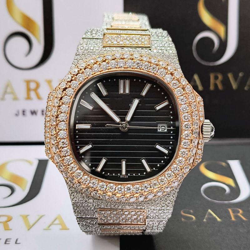 18k Solid Gold Diamond Watch