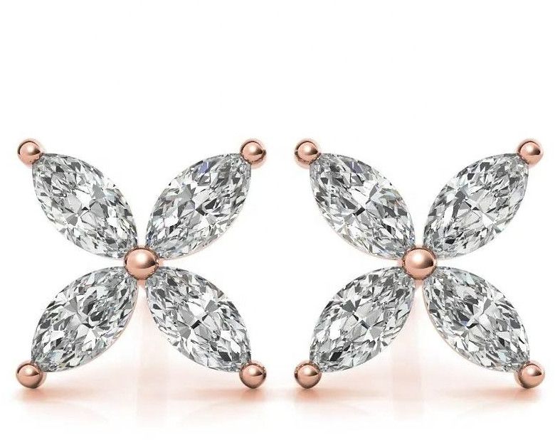 4 Leaf Diamond Earrings