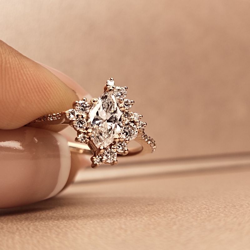 Clarity Flower Diamond Ring