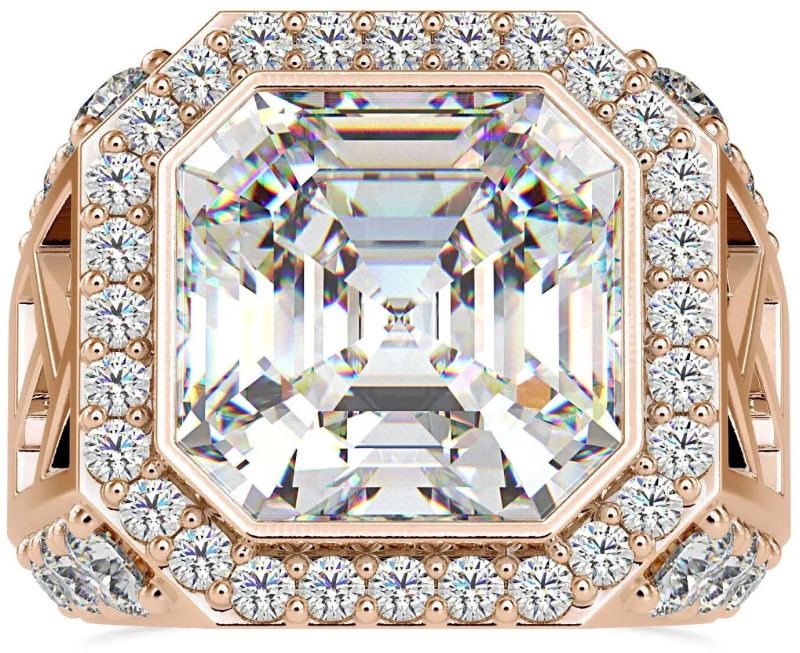 Cushion Cut Engagement Diamond Ring