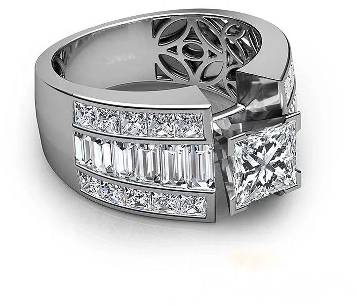 Customized Luxury 925 Sterling Silver Ring