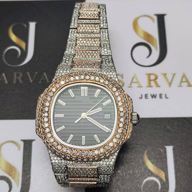 Customized Moissanite Diamond Watch