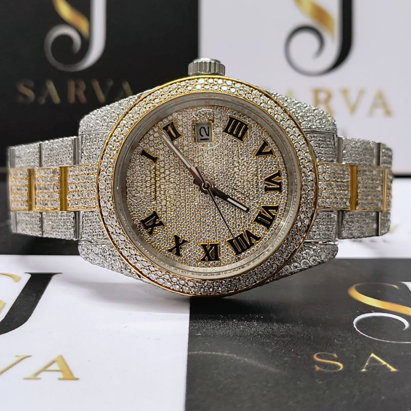 Customized Vvs Moissanite Diamond Watch