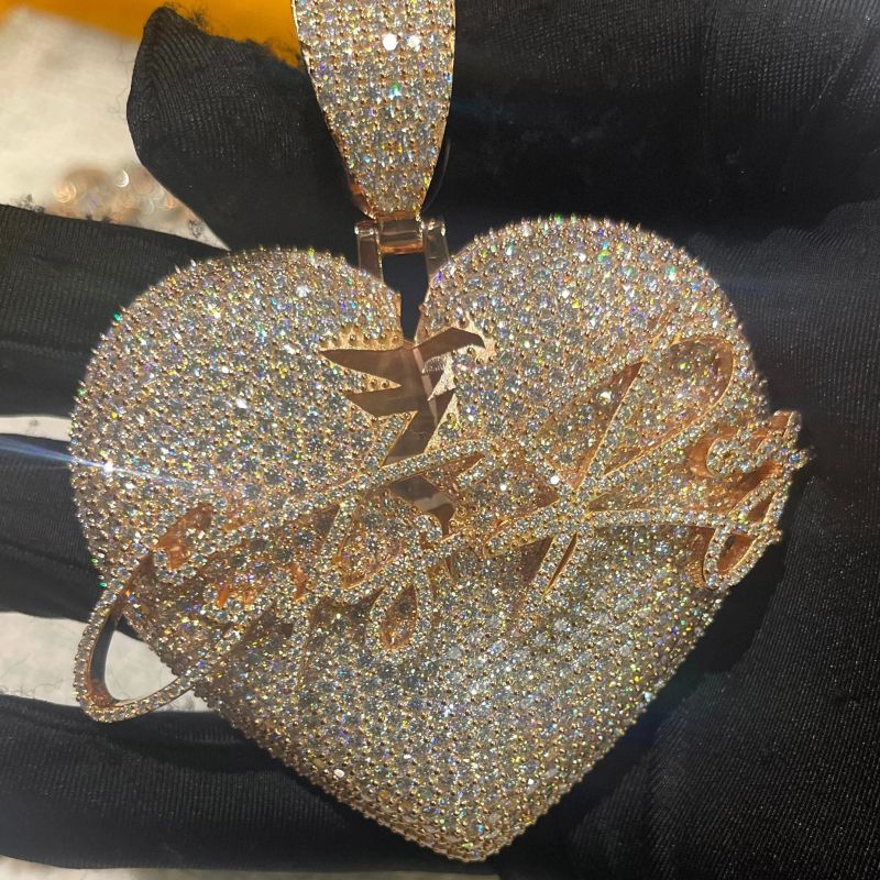 Heart Shape Diamond Pendant