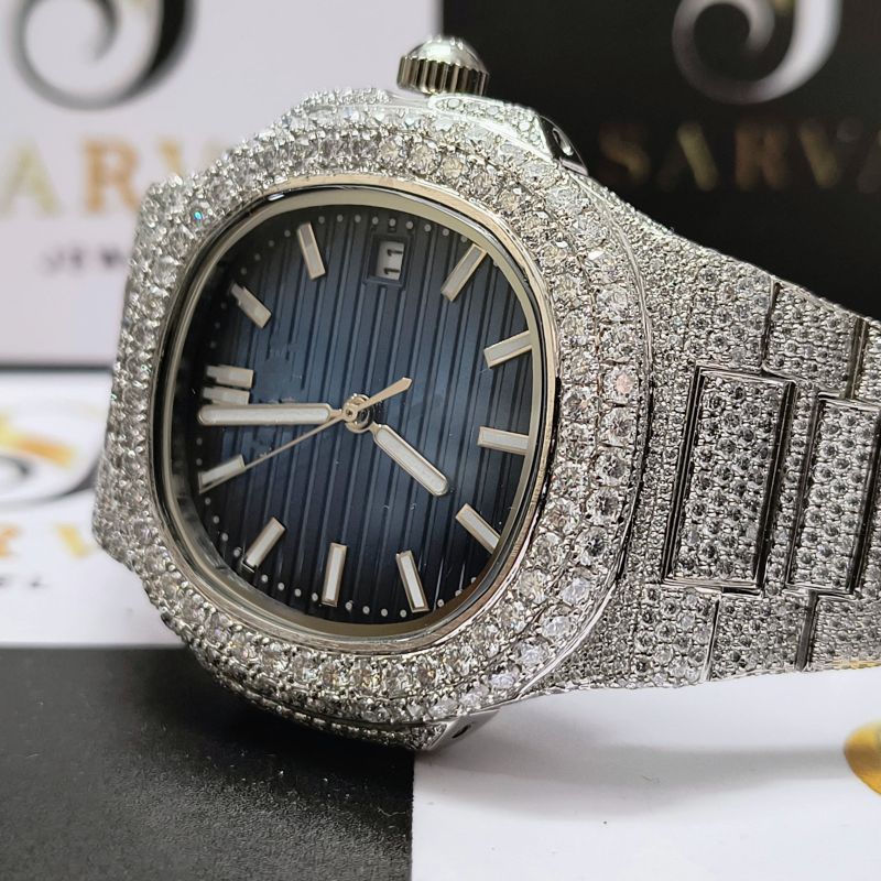 Hip Hop White Diamond Watch