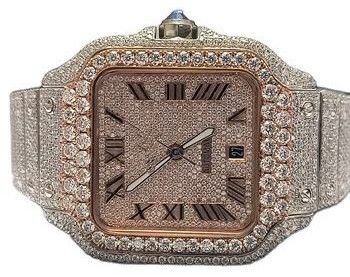 Mens Hip Hop Diamond Watch