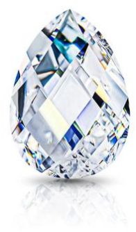 Polished Pear Shaped Diamonds, Color : Silver Modern