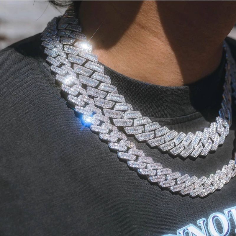 Silver Hip Hop Diamond Chain