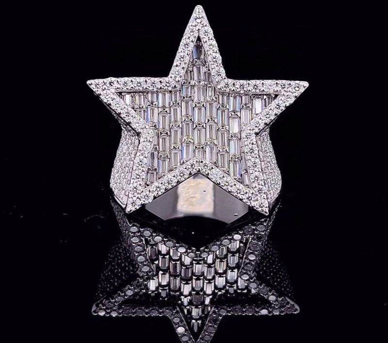 Star Shaped Diamond Ring