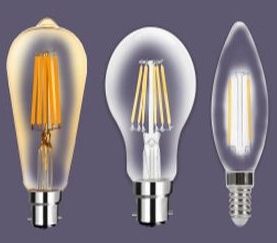 Ceramic Surya Filament LED Lamp, Voltage : 220V