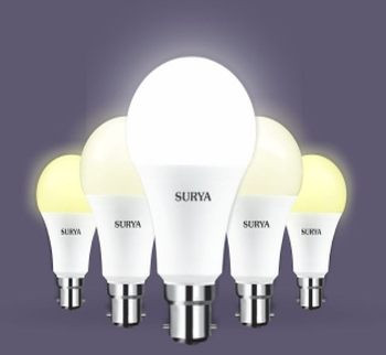 Ceramic Surya Neo Switch LED Lamp, Shape : Round