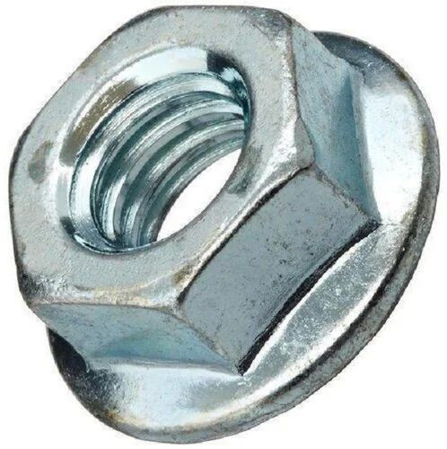 10 mm Mild Steel Hex Flange Nut