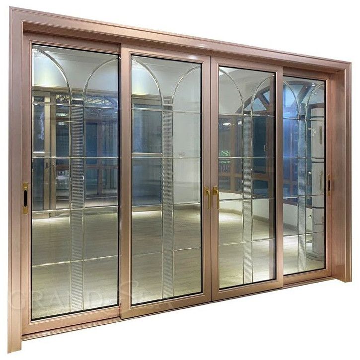 Rose Gold Aluminium Profile Door