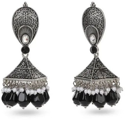 German Oxidized Silver Jhumka Party, Packaging Type : Packet