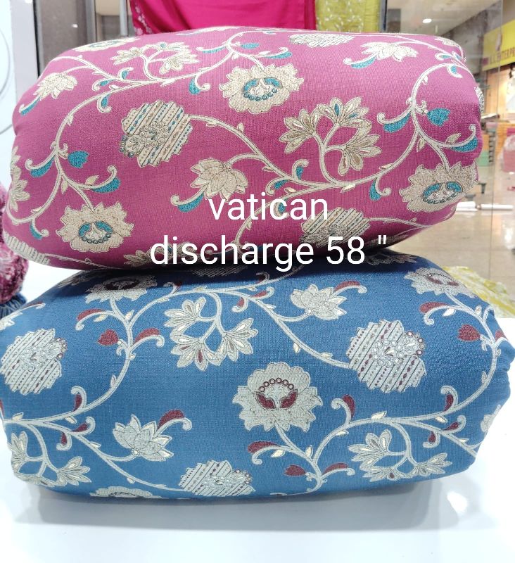 Vatican Discharge Printed Suit Fabric