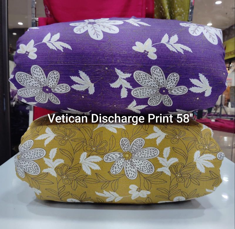 Vatican Discharge Printed Suit Fabric