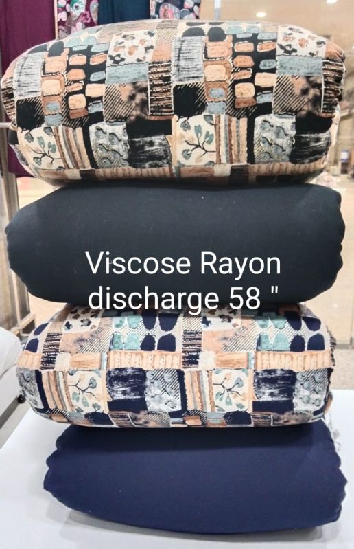 Viscose Rayon Discharge Printed Suit Fabric