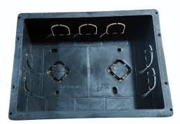 Black 12 Modular PVC Concealed Box