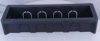 Black 8 Modular PVC Concealed Box