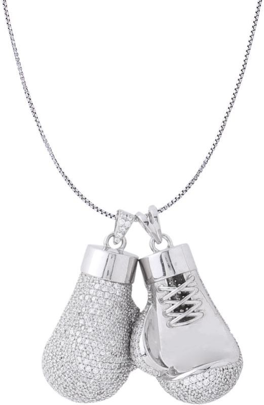 Silver Diamond Pendent