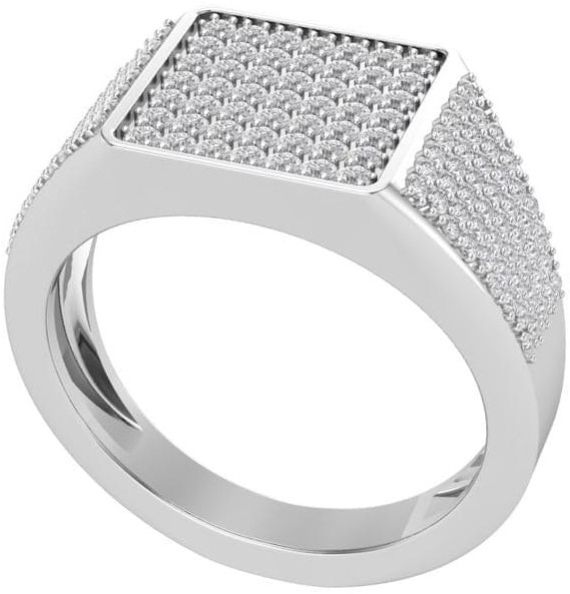 Ring Silver Cz Diamond