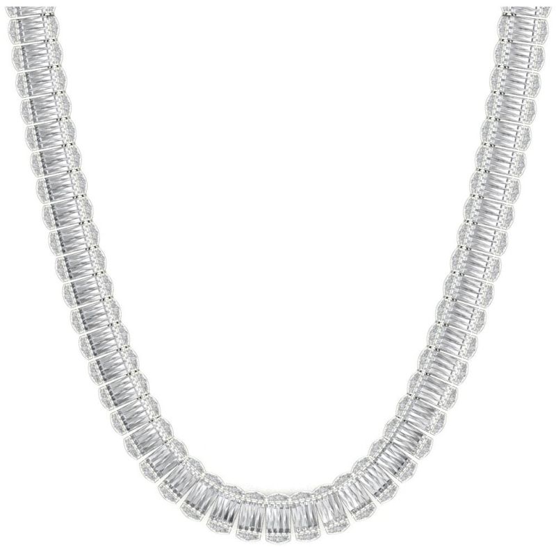 Silver CZ Diamond Chain
