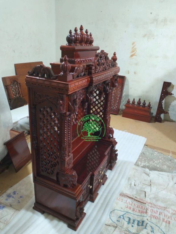 Om Design Handmade Solid Teakwood Temple