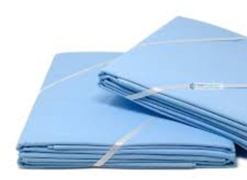 HOSPITAL BLUE PLAIN COTTON BEDSHEET