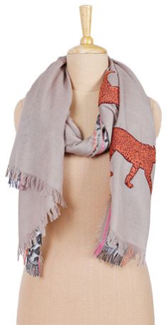 Leopard Beige Scarf –chic and Timeless Animal Print Wrap