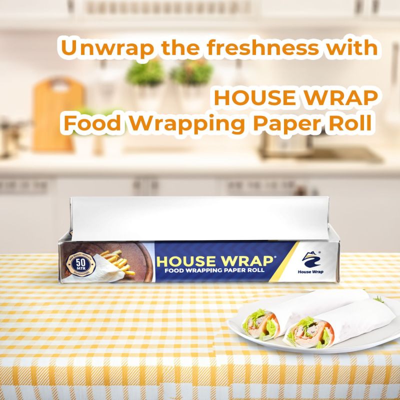 50 Meter House Wrap Food Wrapping Paper Roll