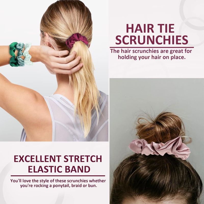 Miley Luxury Satin Hair Scrunchies