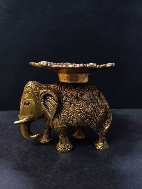 Elephant Metal Candle Stand
