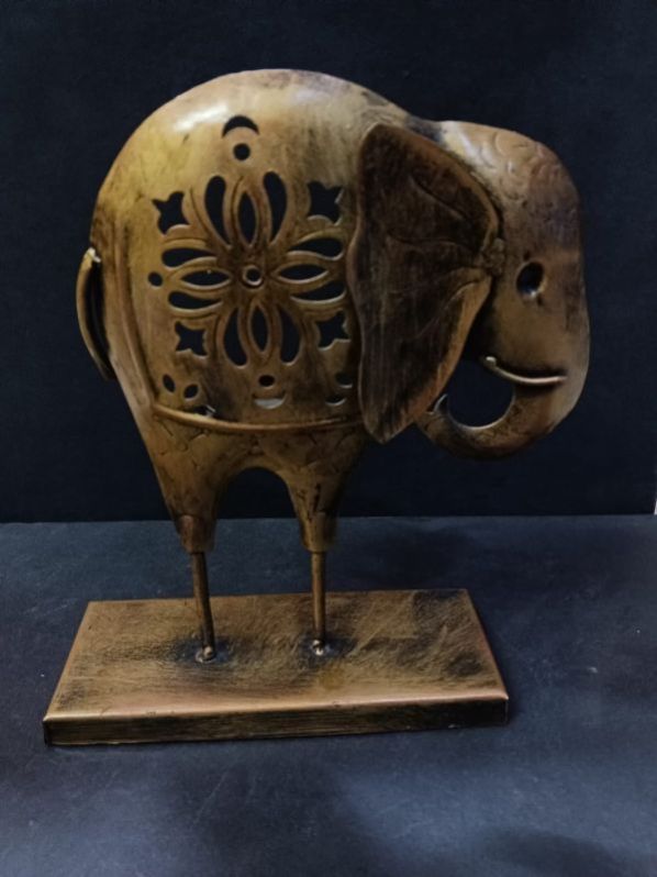 Metal Designed Elephant Statue