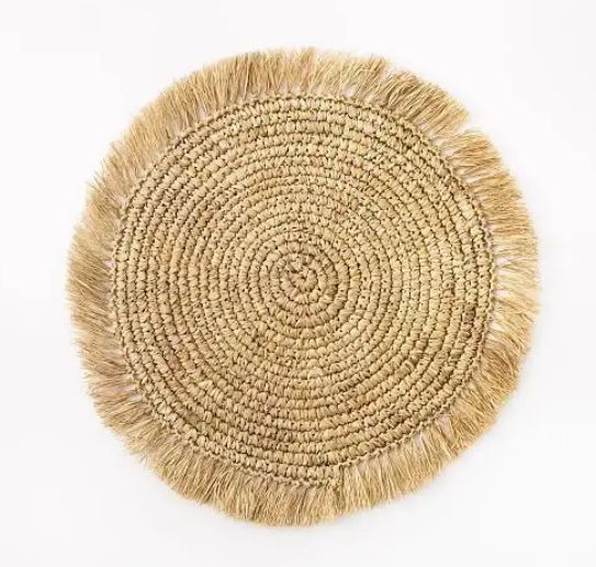 Rustic Round Jute Rug Mat