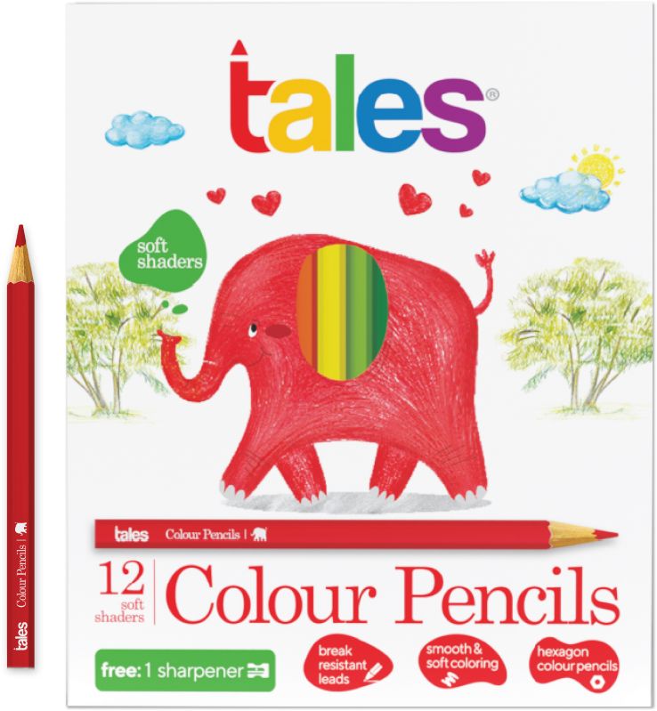 12 Piece Tales Coloured Pencil