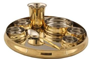 1.90kg Copper Thali Set