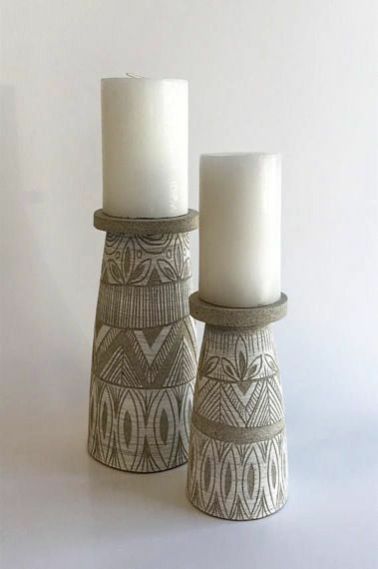 Wooden Candle Holder