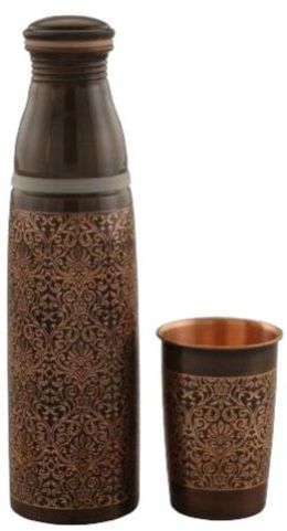 1000ml Copper Kalpi Thermos Water Bottle