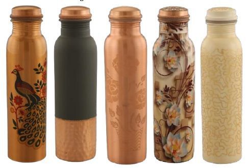 1000ml Printed Copper Water Bottle