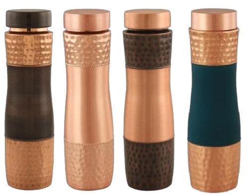 650ml Curve Copper Water Bottle, Color : Multicolor